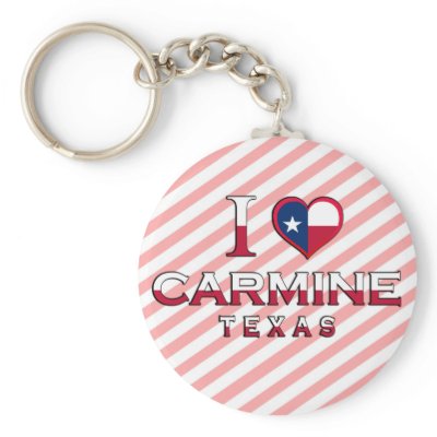 Carmine, Texas Key Chain by cityshirtsUSA