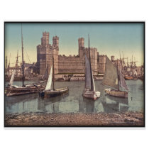Carnarvon Castle Vintage Photo flyers by USGolfer Carnarvon Castle Vintage Photo flyers