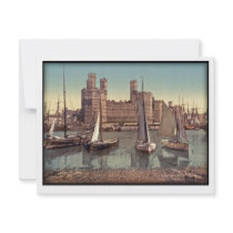 Carnarvon Castle Vintage Photo invitations by USGolfer Carnarvon Castle Vintage Photo invitations