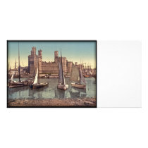 Carnarvon Castle Vintage Photo photo cards by USGolfer Carnarvon Castle Vintage Photo photo cards