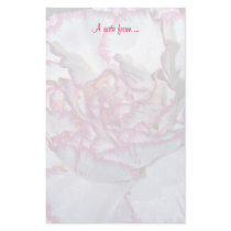 Carnation Background Stationery by cherylarogers Carnation Background Stationery