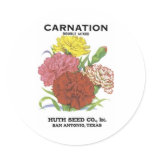 Carnation Double Mixed, Huth Seed Co stickers