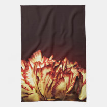 Carnation Fire floral kitchen tea towel american mojo kitchen towels
