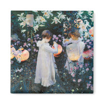 Carnation, Lily, Lily, Rose - John Singer Sargent Refrigerator Magnets