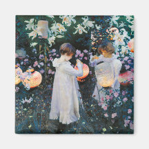 Carnation, Lily, Lily, Rose - John Singer Sargent Refrigerator Magnets