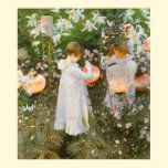 Carnation, Lily, Lily, Rose, Sargent Victorian Art posters