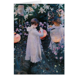 Carnation Lily Lily Rose Vintage Card