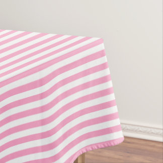 Pink And White Tablecloths | Zazzle