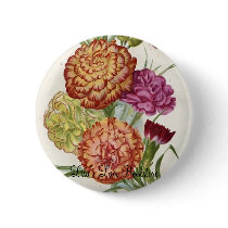 Carnations buttons by LisasLair Carnations buttons