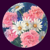 CARNATIONS & DAISIES by SHARON SHARPE stickers