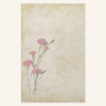 Carnations Note Paper stationery