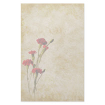Carnations Note Paper stationery