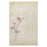 Carnations Note Paper Stationery Design