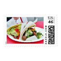 Carne Asada Tacos Guacamole Postage Stamps
