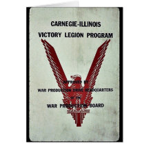 Carnegie-Illinois Victory Legion Program Greeting Card