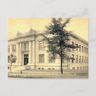 Carnegie Library, State College, Pennsylvania 1909 postcard