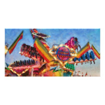 Carnival - A most colorful ride Custom Photo Card