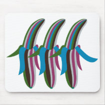 Carnival at the Zoo - 3 Funky Bananas mousepads