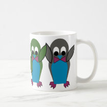 Carnival at the Zoo - 4 Penguin-Kids mugs by lonvig Carnival at the Zoo - 4 Penguin-Kids mugs