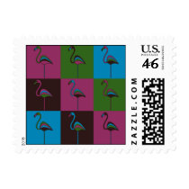 Carnival at the Zoo - 9 Flamingos postage