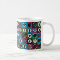 Carnival at the Zoo - Art Clocks - Clock Art mugs by lonvig Carnival at the Zoo - Art Clocks - Clock Art mugs