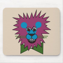 Carnival at the Zoo - Mister Lion mousepads