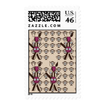 Carnival at the Zoo Postage Stamps