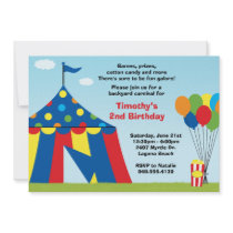Carnival Birthday Party Invitation