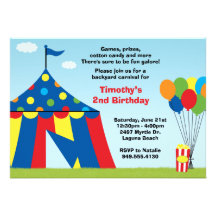 Carnival Birthday Party Invitation