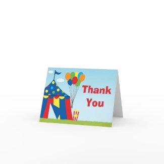 Carnival Birthday Party Thank You