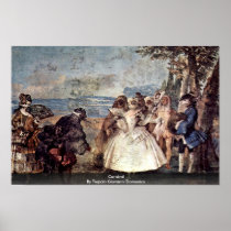 Carnival By Tiepolo Giovanni Domenico Print