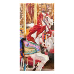 Carnival - Carousel Horses Photo Greeting Card