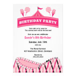 Carnival / Circus Birthday Party Flat Invitation