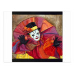 Carnival Clown Post Card