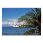 Carnival cruise ship docked at Grand Cayman Island Greeting Cards