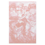 CARNIVAL DANCE ,soft antique pink white Custom Stationery