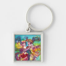 CARNIVAL DANCE Venetian Masquerade Ball Keychain
