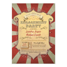 carnival engagement party invitations