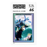 carnival feathers stamp
