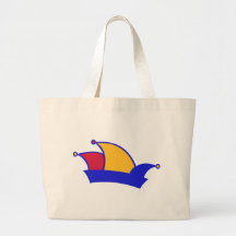 Carnival fools cap dunce canvas bags