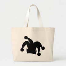 Carnival fools cap dunce tote bags