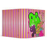carnival froggy notebook vinyl binders