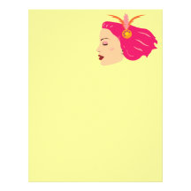 Carnival Girl Custom Letterhead