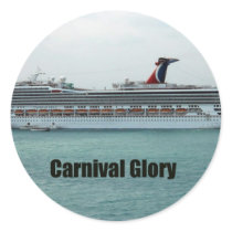 Carnival Glory Round Stickers