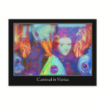 Carnival in Venice - Colorful Carnival Masks postcards
