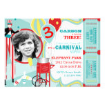 Carnival Invitation Card A7 B