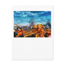 Carnival - Let's ride the ride Post Card