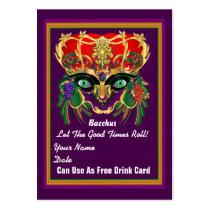 Carnival Mardi Gras Throw Card Please View Notes Business Card