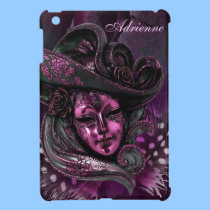 Carnival Mask-Pink Damask iPad Mini Case ipad mini cases