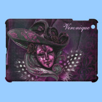 Carnival Mask-Pink Damask iPad Mini case ipad mini cases